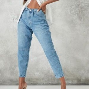 Misguided carrot leg light blue Jean